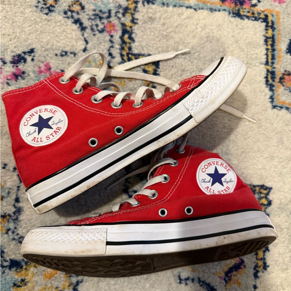 Red HighTop Converse